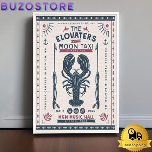 The Elovaters Tour At MGM Music Hall in Boston, MA On January 18, 2025 Poster Canvas