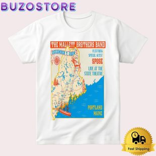 The Mallett Brothers Band At State Theatre Portland, ME On December 7, 2024 T Shirt