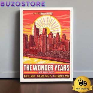 The Wonder Years Tour At The Fillmore In Philadelphia PA On December 19 2024 Poster Canvas
