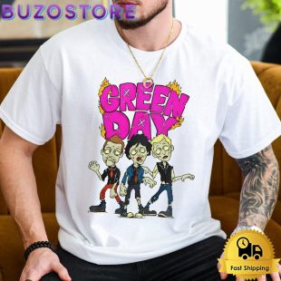 Walking Green Day Zombie T Shirt