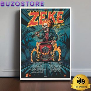 Zeke European Tour 2024 Poster Canvas