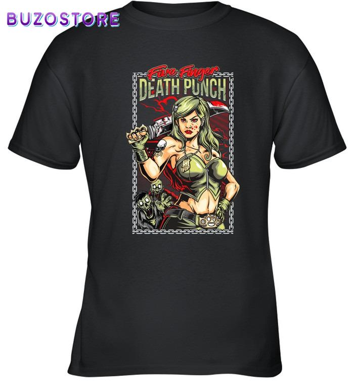 Five Finger Death Punch Girl Unisex T-Shirt For Fans