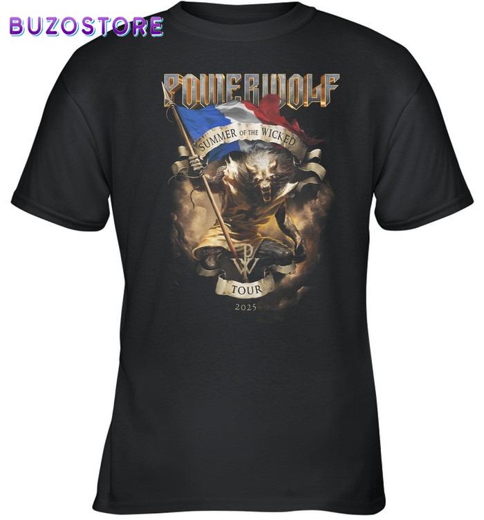 France 2025 - Powerwolf Unisex T-Shirt For Fans