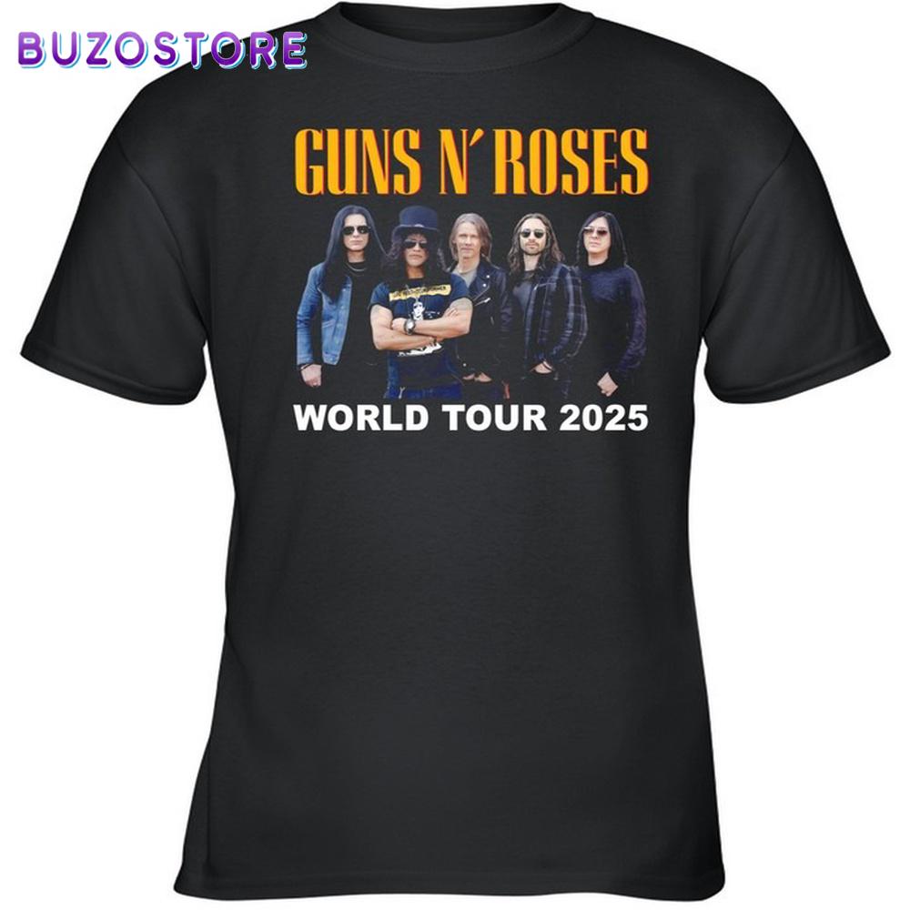 Guns N' Roses World Tour 2025 Unisex T-Shirt For Fans