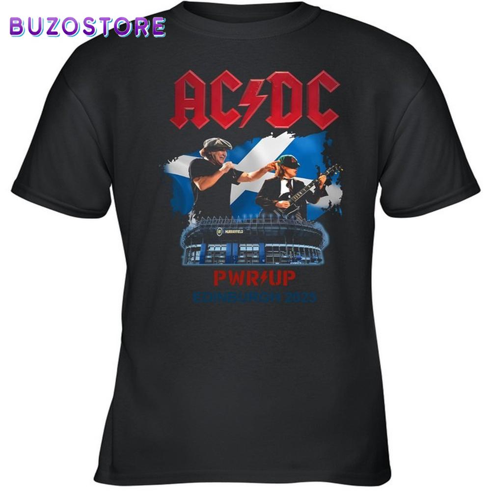 ACDC 2025 Pwr Up Edinburgh Scotland 2025 Unisex T-Shirt