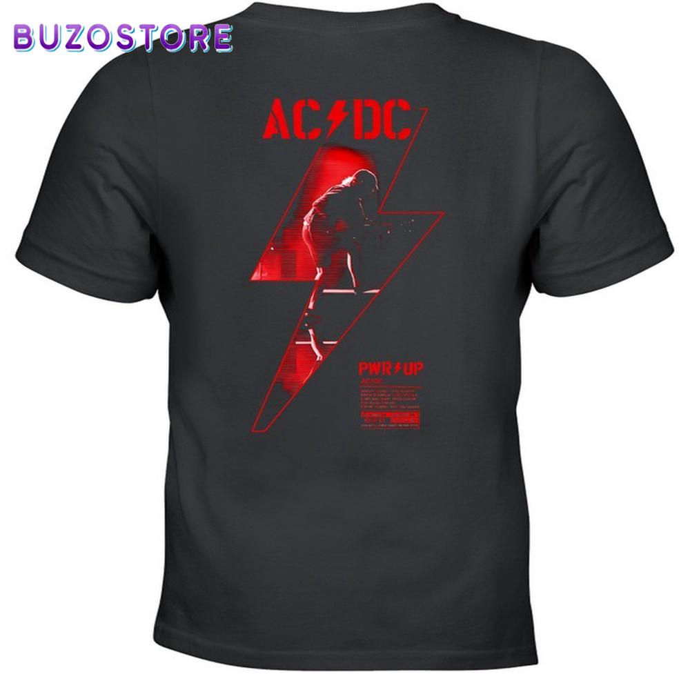 ACDC - Angus Lightning Bolt PWR UP Tour Unisex T-Shirt