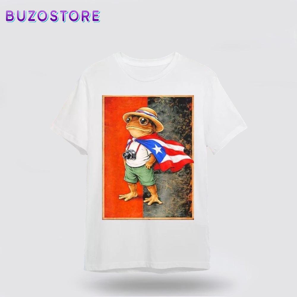 Original Coqui Frog Puerto Rico Flag Puerto Rican Unisex T-Shirt For Fans