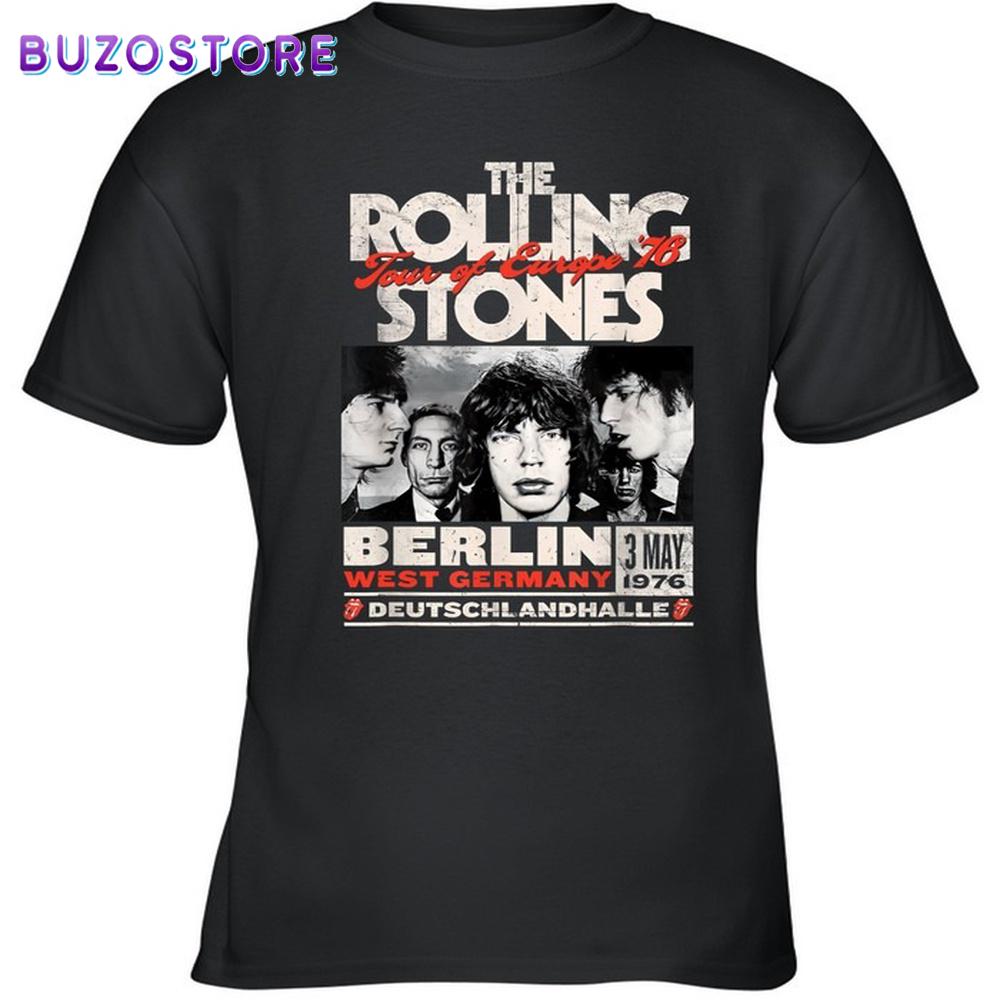 The Rolling Stones Tour Of Europe '76 Unisex T-Shirt For Fans