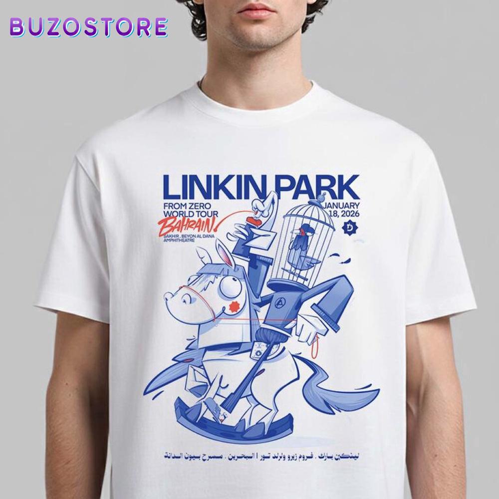 Linkin Park From Zero World Tour Sakhir Bahrain 2026 Unisex T-Shirt