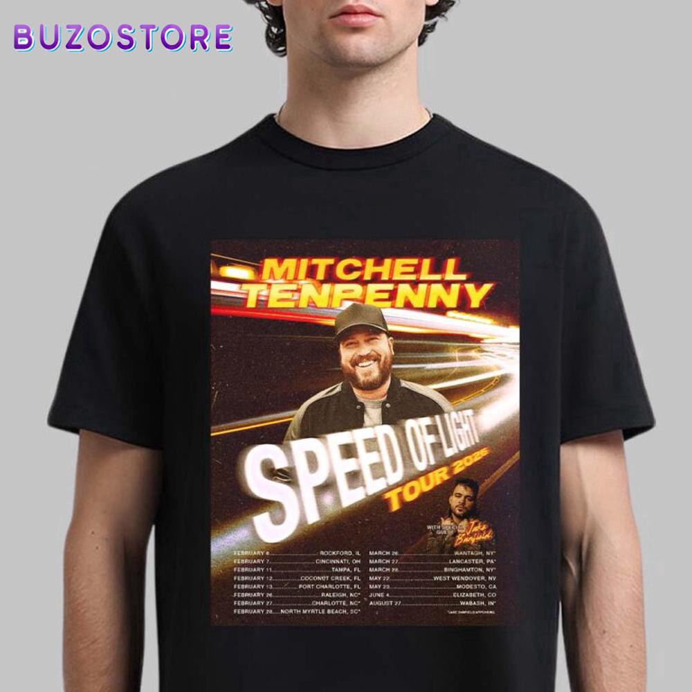 Mitchell Tenpenny Speed Of Light Tour 2026 Unisex T-Shirt