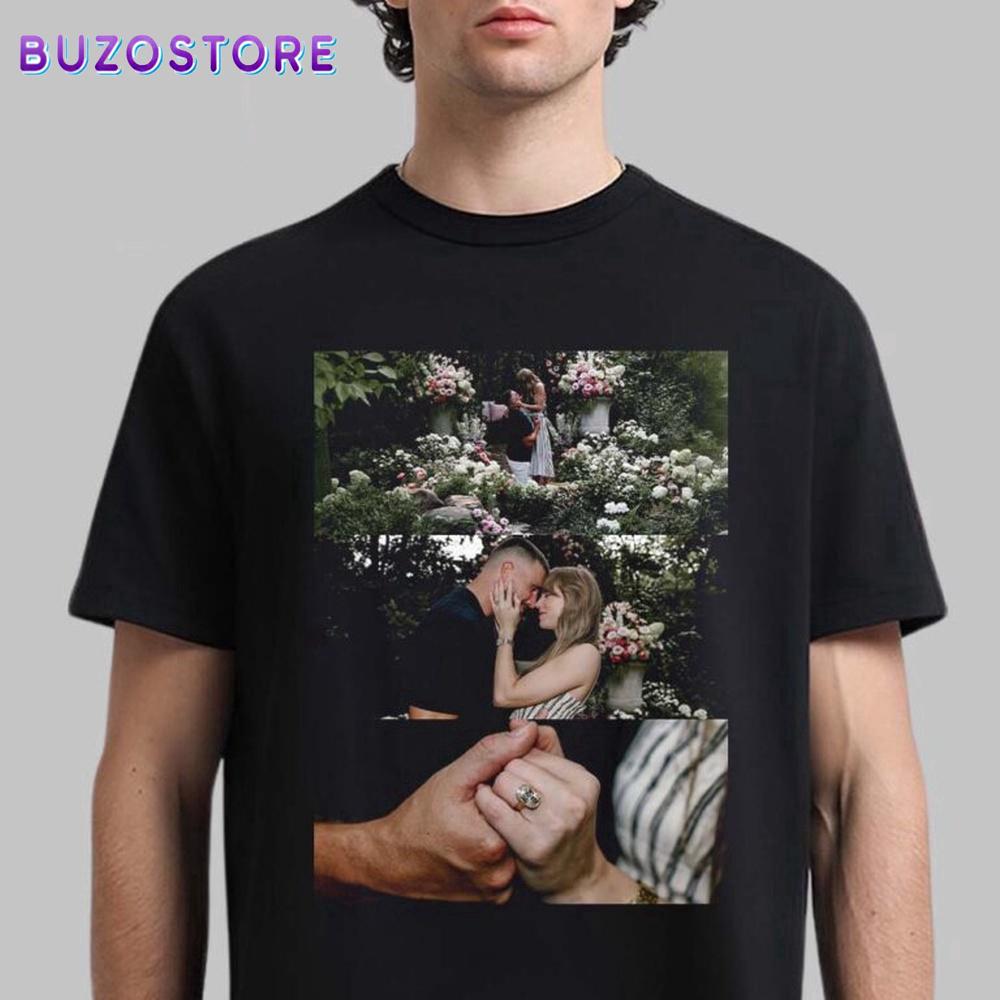 Taylor Swift And Travis Kelce Are Engaged Memorial Unisex T-Shirt