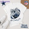 Dallas Cowboys NFL Bow Football Unisex T-Shirt