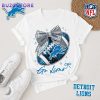 Detroit Lions NFL Bow Football Unisex T-Shirt