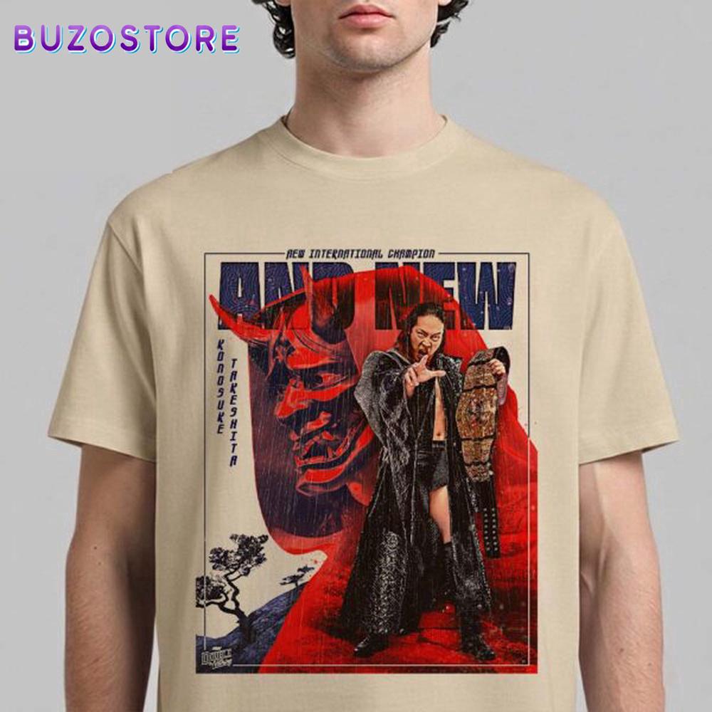 Konosuke Takeshita AND NEW AEW International Champion 2026 Unisex T-Shirt
