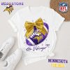 Minnesota Vikings NFL Bow Football Unisex T-Shirt