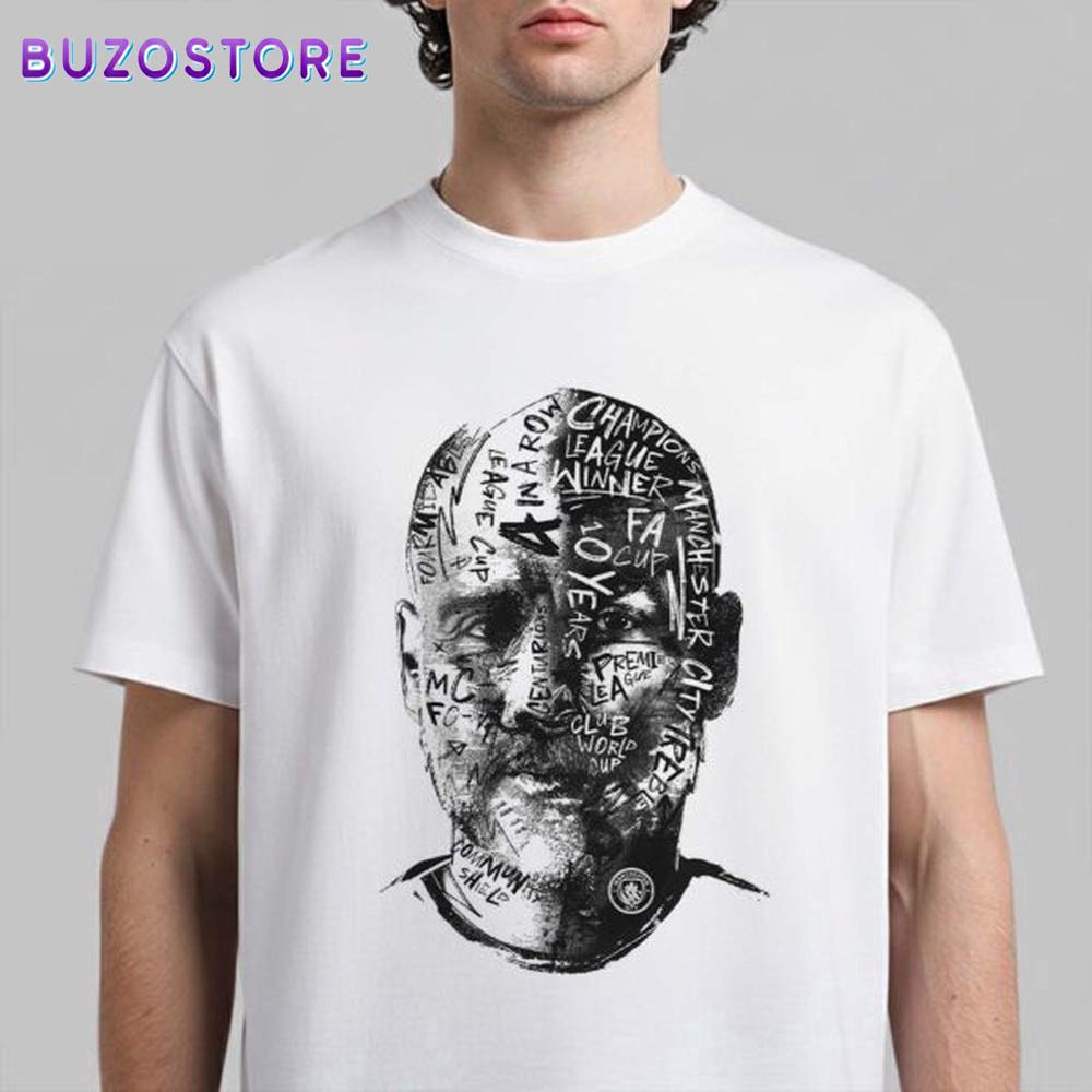 Pep Guardiola Manchester City Tribute 10 Years Unisex T-Shirt