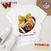 Washington Commanders NFL Bow Football Unisex T-Shirt